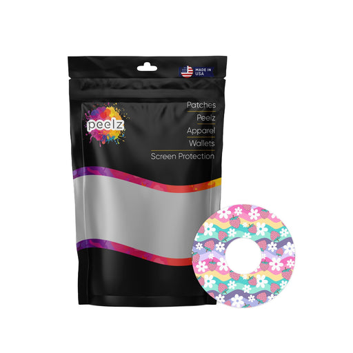 Peelz Strawberry Swing Patch FreeStyle Libre 3 Plus & Lingo  Patch Tape - Pump Peelz Patch Medical Tape White Smoke 12-Pack (Set of 12 Patches),4-Pack (Set of 4 Patches)