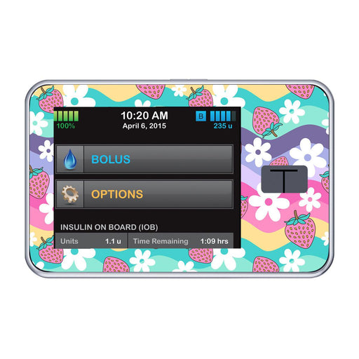 Peelz Strawberry Swing for Tandem t:slim Peelz/Stickers Black