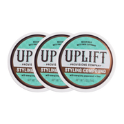 Uplift Provisions Company Styling Compound 3 oz Clay Pomade Black 1 puck / 3.0 oz,2 pucks / 3.0 oz,3 pucks / 3.0 oz
