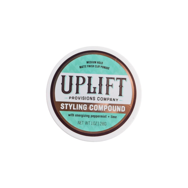 Uplift Provisions Company Styling Compound 3 oz Clay Pomade Black 1 puck / 3.0 oz,2 pucks / 3.0 oz,3 pucks / 3.0 oz