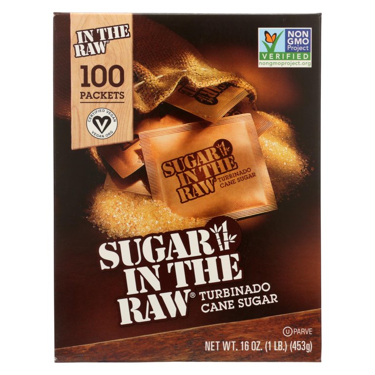 Sugar In the raw Sugar In The Raw Sugar In The Raw - Packets - Case Of 8 - 100 Pk Sugar & Sweeteners Black