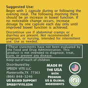 SpeedyVite® Colon Cleaner (Max Strength) Turkey Rhubarb — 120 Veg Caps | Supports Bowel Function* | SpeedyVite® - FREE EXPEDITED Veg Capsules Dark Slate Gray 1x 120 Caps,CASE OF 6x 120 Veg caps