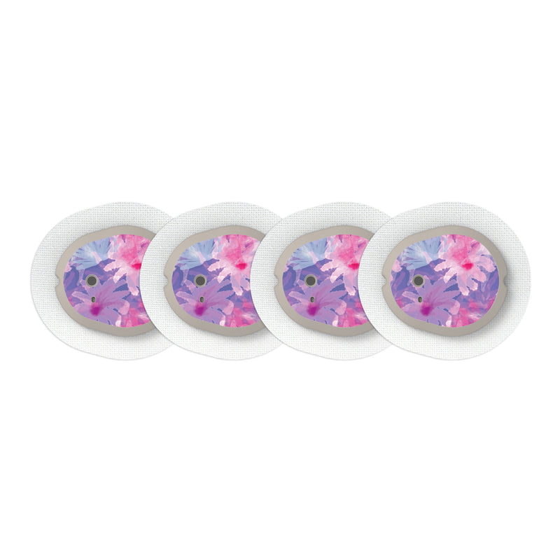 Peelz Summer Dream Sticker Designed for the DEXCOM G7 and Stelo Transmitter Peelz/Stickers White Smoke 4-pack (Set of 4 Stickers)