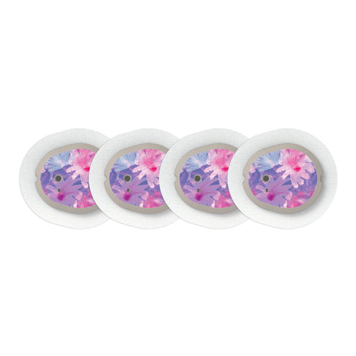 Peelz Summer Dream Sticker Designed for the DEXCOM G7 and Stelo Transmitter Peelz/Stickers White Smoke 4-pack (Set of 4 Stickers)