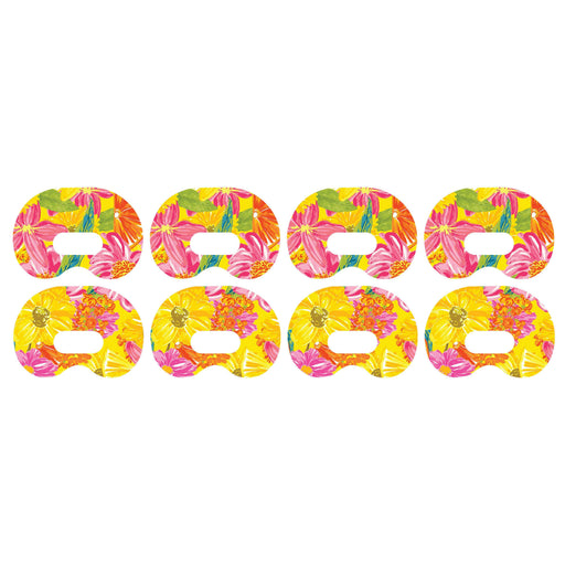 Peelz Summer Flowers Medtronic Guardian Connect Patch Tape - Pump Peelz Patch Medical Tape Seashell 4-Pack Medtronic CGM Tape