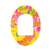 Peelz Summer Flowers Pod Patch Tape - Pump Peelz Patch Medical Tape White Smoke 1-Pack Omnipod Tape