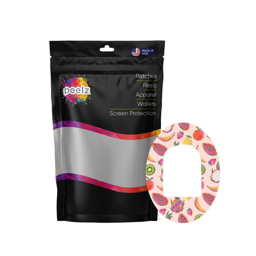 Peelz Summer Fruits Pod Patch Tape - Pump Peelz Patch Medical Tape White Smoke 12-Pack (Set of 12 Patches),4-Pack (Set of 4 Patches)