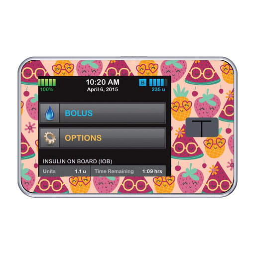 Peelz Summer Fruits Sticker for Tandem t:slim Peelz/Stickers Black