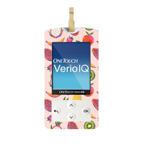 Peelz Summer Fruits for OneTouch Verio IQ Glucometer Peelz/Stickers White Smoke