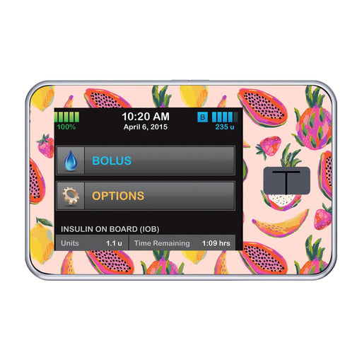Peelz Summer Fruits for Tandem t:slim Peelz/Stickers Black