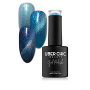UberChic Beauty Calm Before The Storm - Cats Eye Iridescent Gel Polish Gel Polish Dark Slate Gray