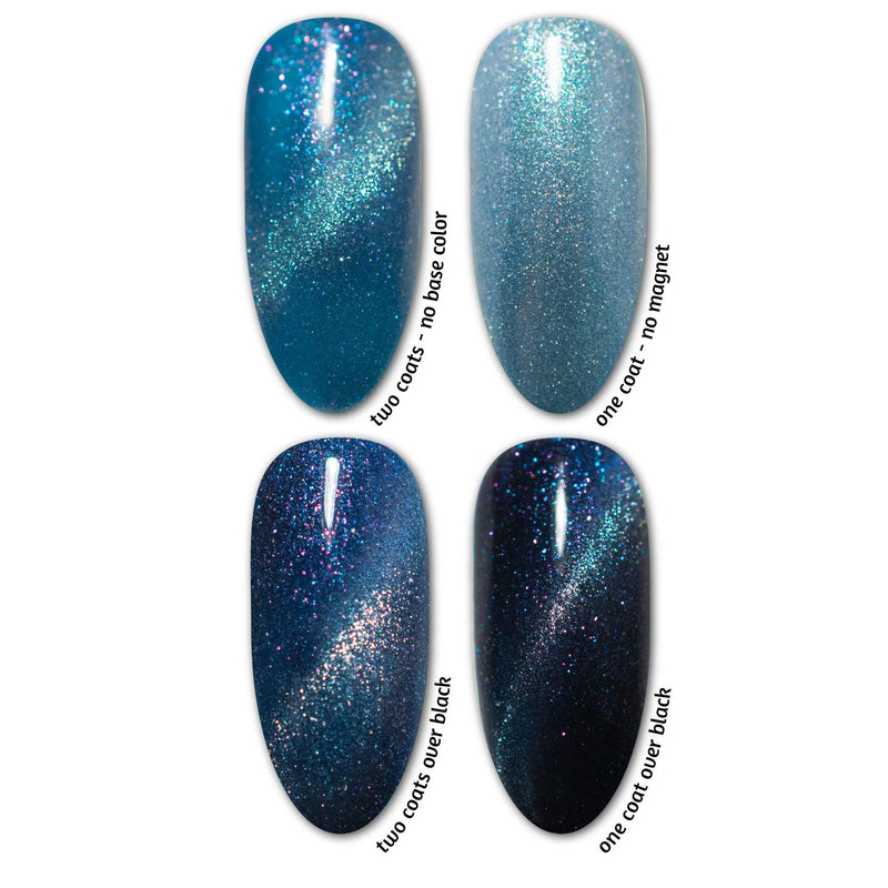 UberChic Beauty Calm Before The Storm - Cats Eye Iridescent Gel Polish Gel Polish Dark Slate Gray