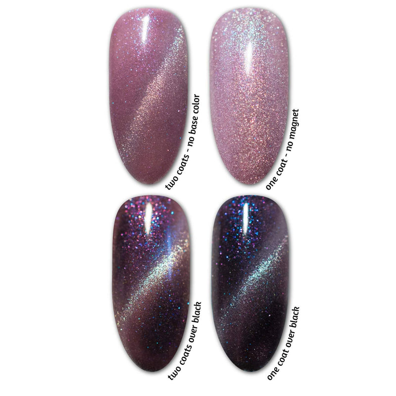 UberChic Beauty Cotton Candy Daydream - Cats Eye Iridescent Gel Polish Gel Polish Dim Gray