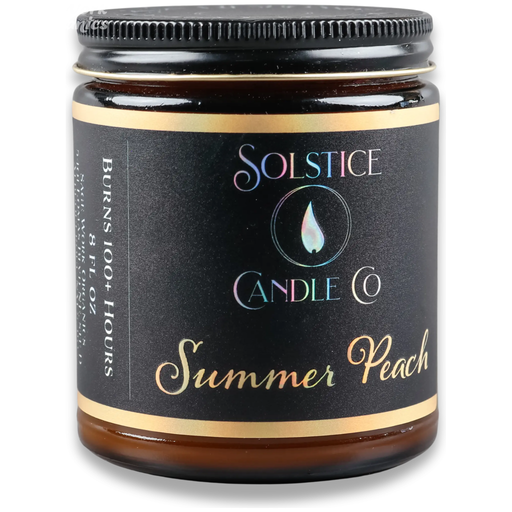 SageWork Organics Summer Peach Candle Candles Dark Slate Gray 8oz