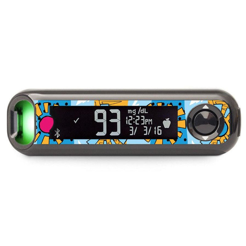 Peelz Summer Suns Bayer Contour© Next One Glucometer Peelz/Stickers Black
