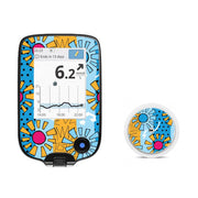Peelz Summer Suns Freestyle Libre 2 Peelz/Stickers White Smoke Receiver + Sensor