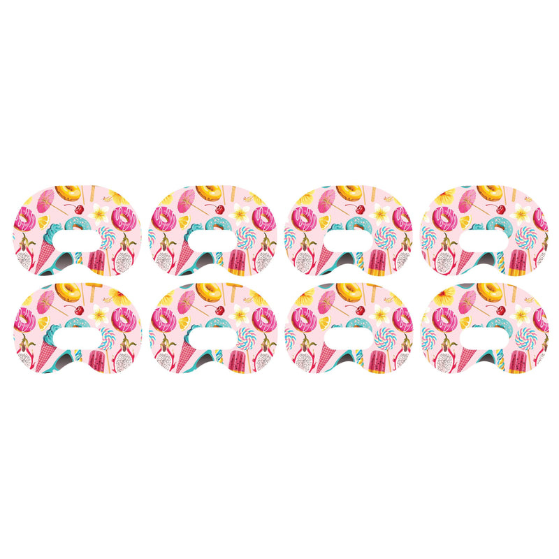 Peelz Summer Sweets Medtronic Guardian Connect Patch Tape - Pump Peelz Patch Medical Tape White Smoke 4-Pack Medtronic CGM Tape