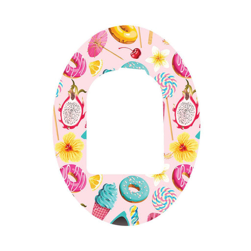 Peelz Summer Sweets Pod Patch Tape - Pump Peelz Patch Medical Tape White Smoke 1-Pack Omnipod Tape