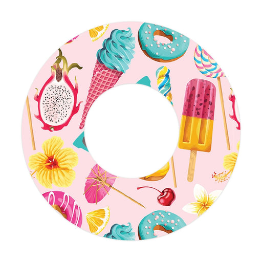 Peelz Summer Sweets Patch  Tape Designed for the FreeStyle Libre 2 Patch Medical Tape White Smoke 1-Pack Libre