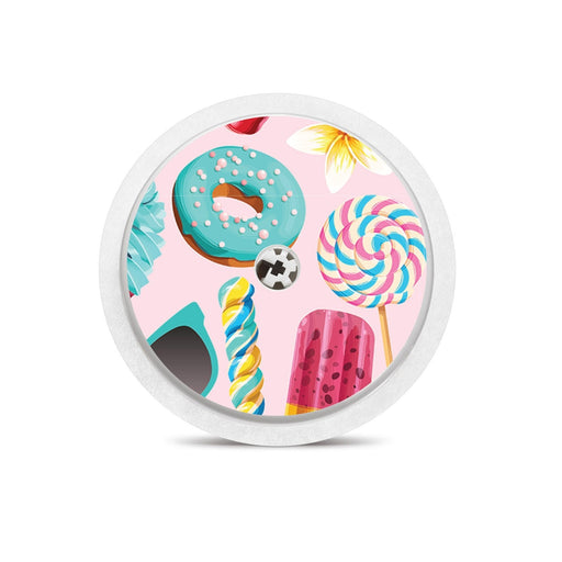 Peelz Summer Sweets for Freestyle Libre 2 Peelz/Stickers White Smoke Sensor Only