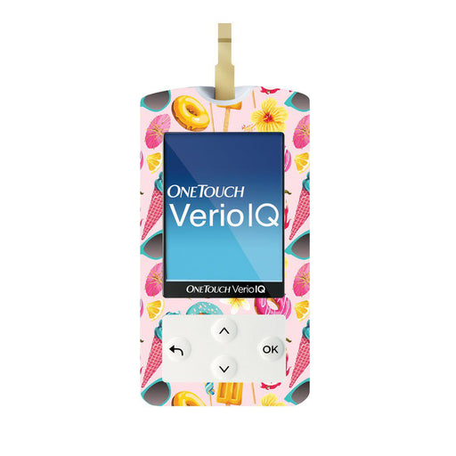 Peelz Summer Sweets for OneTouch Verio IQ Glucometer Peelz/Stickers White Smoke
