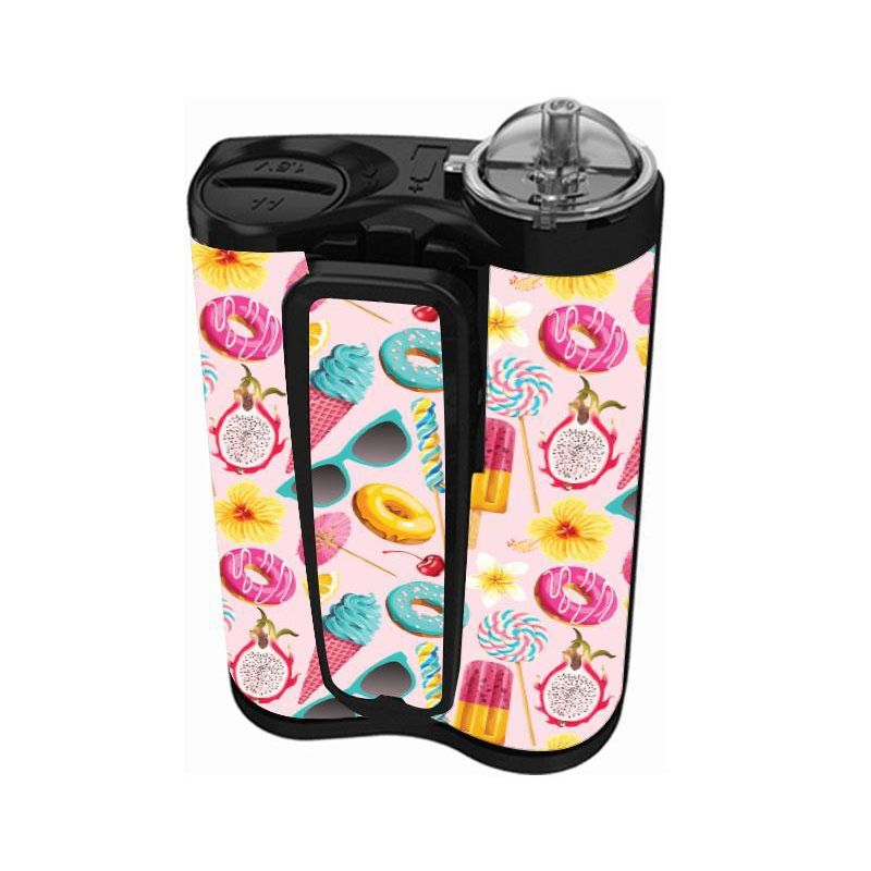 Peelz Summer Sweets for Sticker for Medtronic MiniMed 770G & 780G Peelz/Stickers White Smoke Back and Clip Peelz