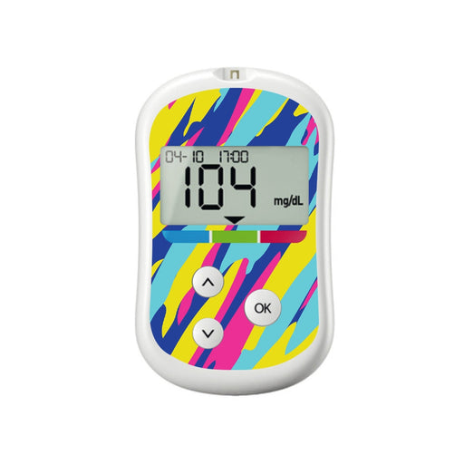 Peelz Summer Texture for OneTouch Verio Flex Glucometer Peelz/Stickers White Smoke