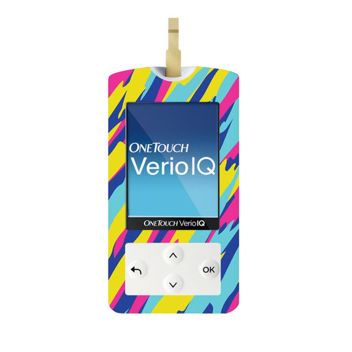 Peelz Summer Texture for OneTouch Verio IQ Glucometer Peelz/Stickers White Smoke