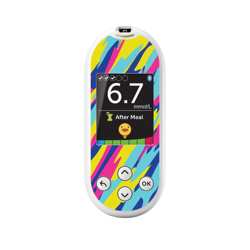 Peelz Summer Texture for OneTouch Verio Reflect Glucometer Peelz/Stickers White Smoke