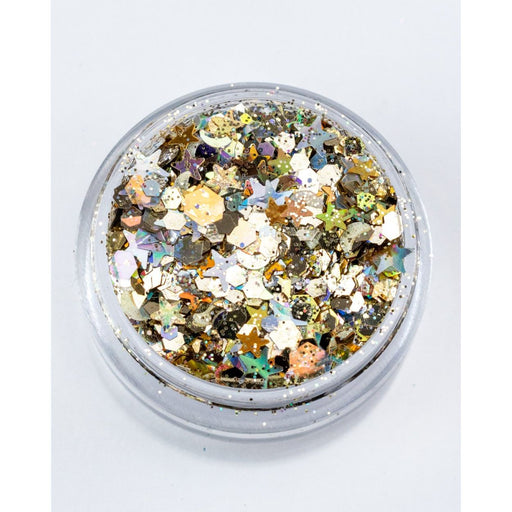 Lunautics Sun & Moon - Metallic Chunky Silver and Gold Glitter Chunky Glitter Light Gray