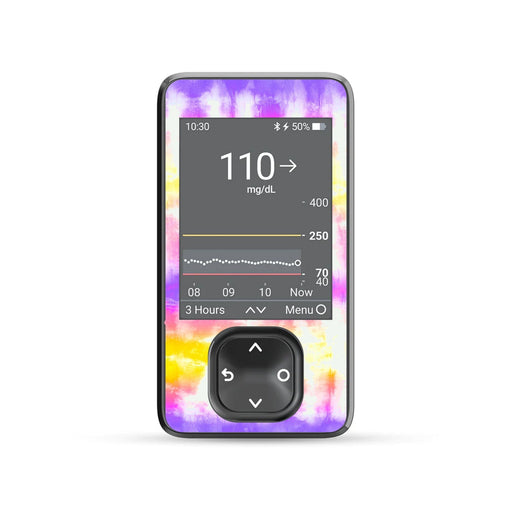 Peelz Sunburst DEXCOM G7 and Stelo and G6 Touchscreen Receiver Sticker Peelz/Stickers Dim Gray
