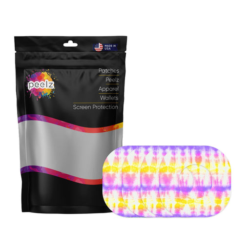 Peelz Sunburst Dexcom G7 and Stelo Patch Tape - Pump Peelz Patch Medical Tape White Smoke 4-Pack (Set of 4 Patches)