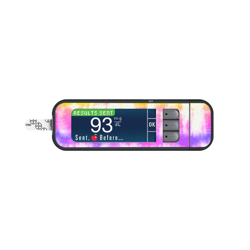 Peelz Sunburst Sticker for Bayer Contour Next Glucometer Peelz/Stickers White Smoke