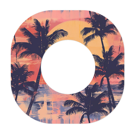 Peelz Sunset Serenade Dexcom G7 and Stelo Patch Tape - Pump Peelz Patch Medical Tape White Smoke 12-Pack (Set of 12 Patches),4-Pack (Set of 4 Patches)