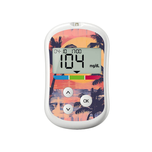 Peelz Sunset Serenade for OneTouch Verio Flex Glucometer Peelz/Stickers White Smoke