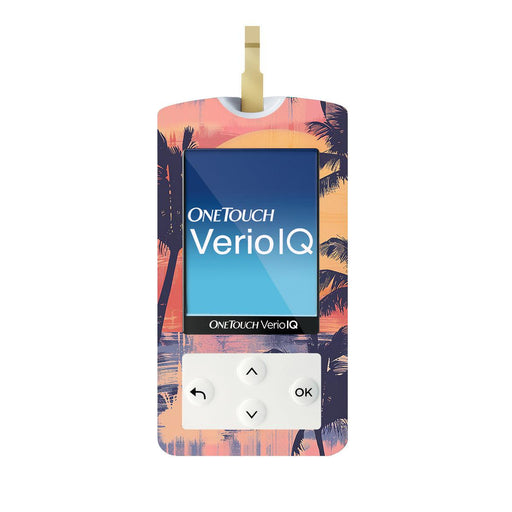 Peelz Sunset Serenade for OneTouch Verio IQ Glucometer Peelz/Stickers White Smoke