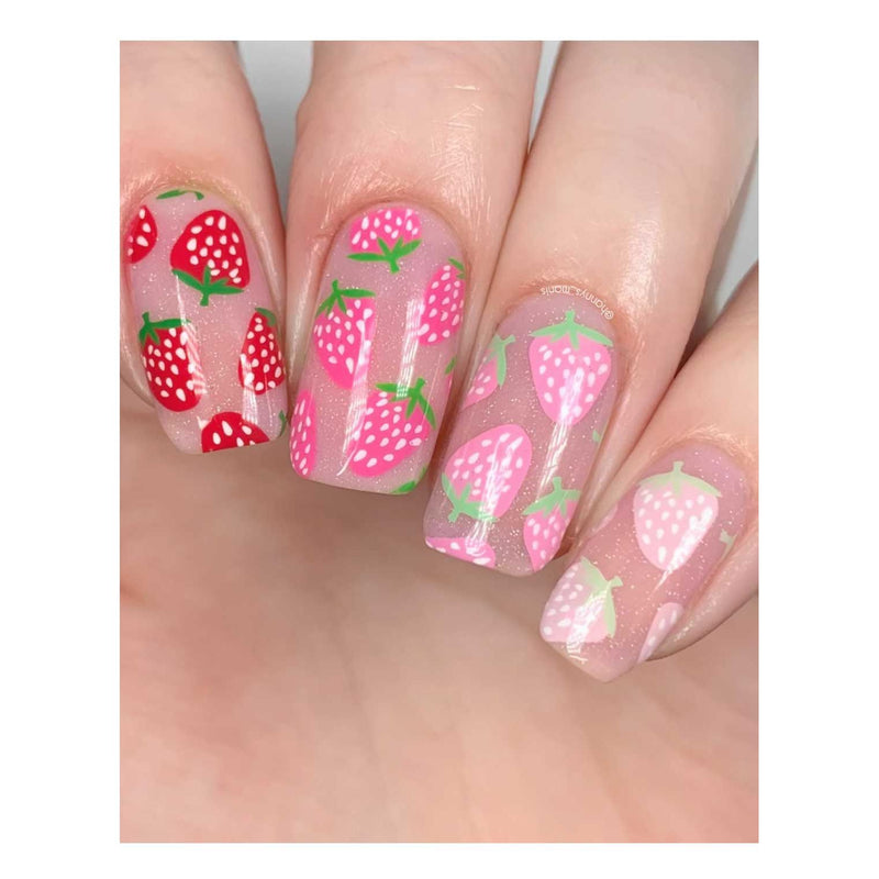 UberChic Beauty Seashells & Sunshine Stamping Plate Light Pink