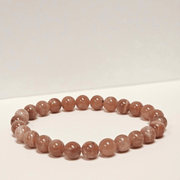 ZAQ Skin & Body Sunstone Bracelet - Happiness Light Gray 6mm,8mm,10mm