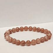 ZAQ Skin & Body Sunstone Bracelet - Happiness Light Gray 6mm,8mm,10mm