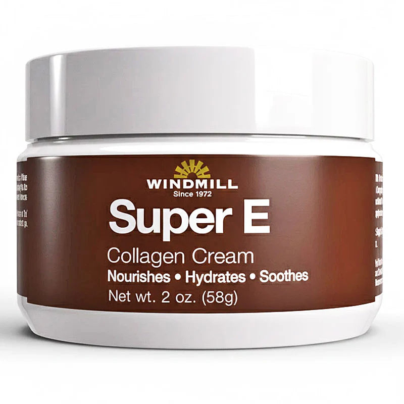Windmill Super E Collagen Anti-Aging Face Cream with Vitamin E, 2 oz (58g) Skin Care White Smoke