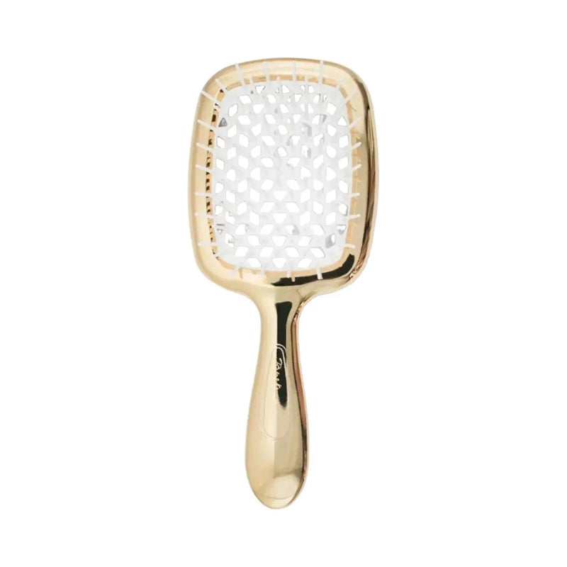 Janeke Janeke Superbrush Silver and Gold Hair Brush Light Gray