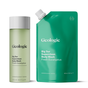 Geologie Superclean Body Wash Body Care White Smoke Bottle + Refill Pouch / Big Sur / 2-Pack