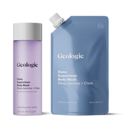 Geologie Superclean Body Wash Body Care White Smoke Bottle + Refill Pouch / Hana / 2-Pack