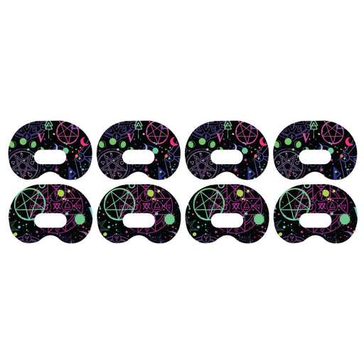 Peelz Supernatural Symbols Medtronic Guardian Connect Patch Tape - Pump Peelz Patch Medical Tape White Smoke 4-Pack Medtronic CGM Tape
