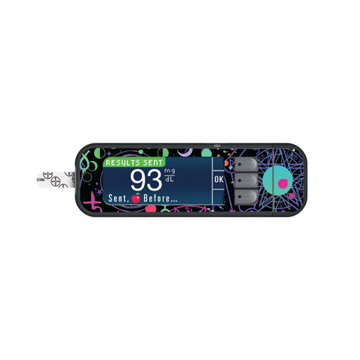 Peelz Supernatural Symbols Sticker for Bayer Contour Next Glucometer Peelz/Stickers White Smoke