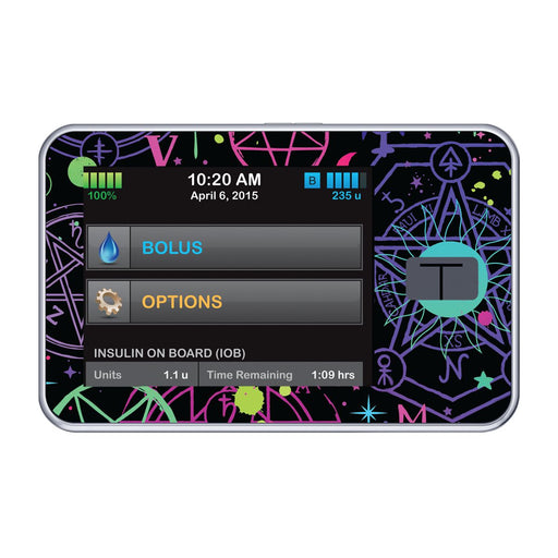 Peelz Supernatural Symbols Sticker for Tandem t:slim Peelz/Stickers Black