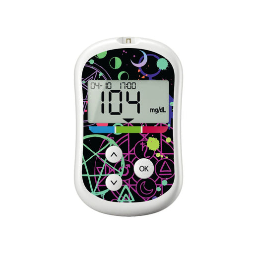Peelz Supernatural Symbols for OneTouch Verio Flex Glucometer Peelz/Stickers White Smoke