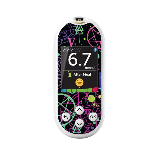 Peelz Supernatural Symbols for OneTouch Verio Reflect Glucometer Peelz/Stickers White Smoke