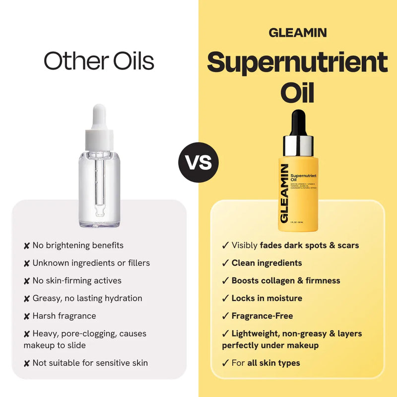 Gleamin Supernutrient Oil Face Oil White Smoke
