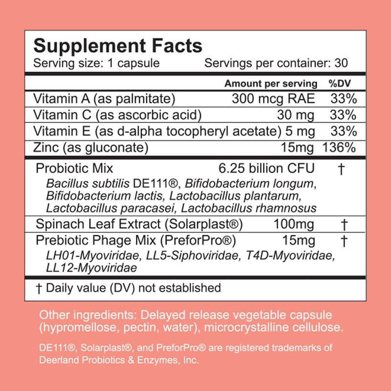 DERMALA SUPPLEMEANT to Be® Pre+Probiotic+Vitamin Skin Mix Dark Salmon
